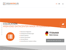 Tablet Screenshot of datacenter.de